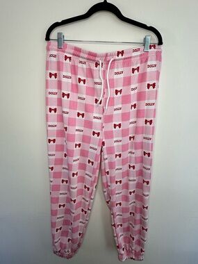 Pink & Red Checkered 'Dolly' Pajama Pants - Sz. XXL